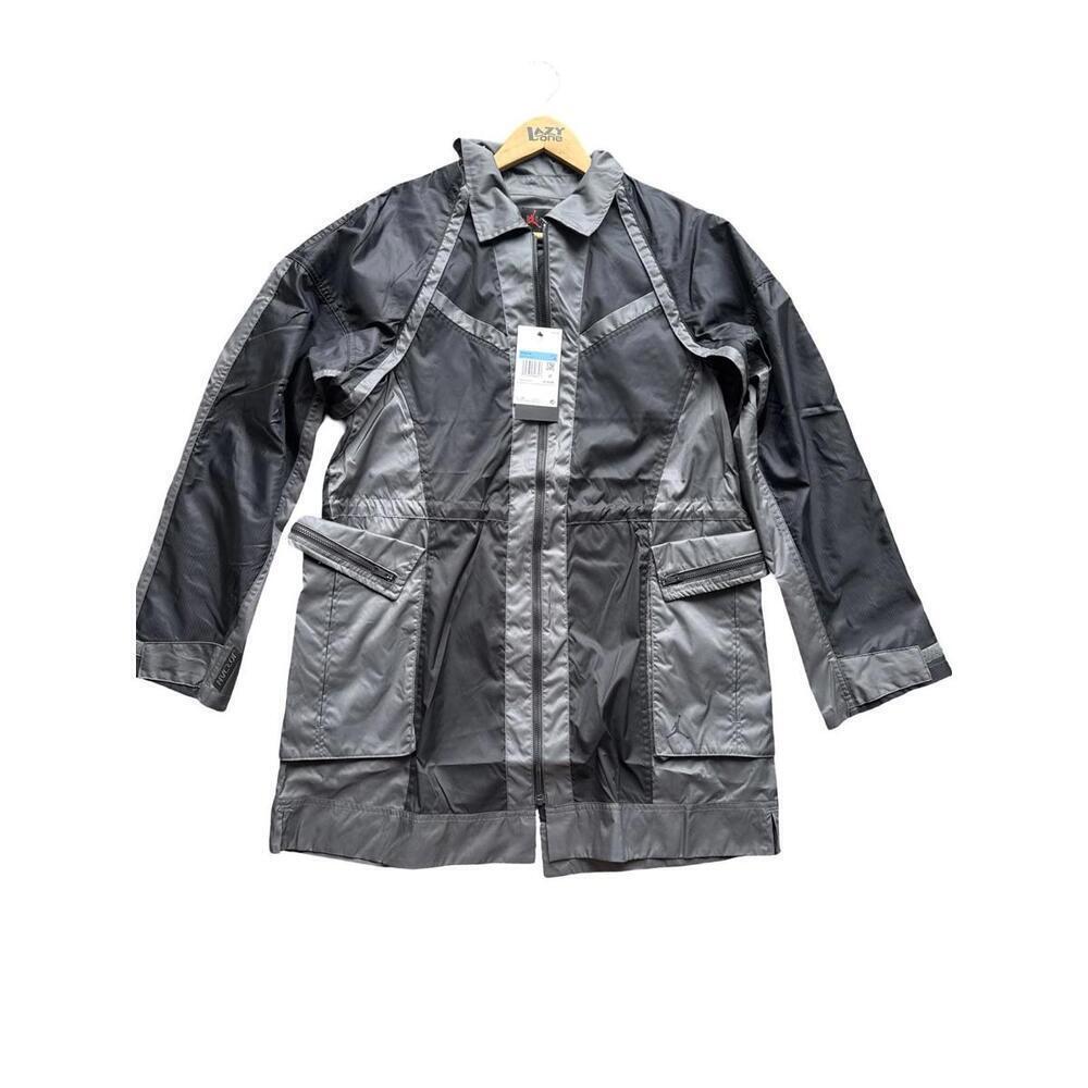 Nike Jordan Women's Color Block Next Utility Capsule Jacket (Medium, Gray/Black) - Picture 8 of 9